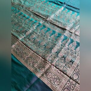 Women Pure Silk Tanchoi Benarasi Saree Handloom Royal Festive